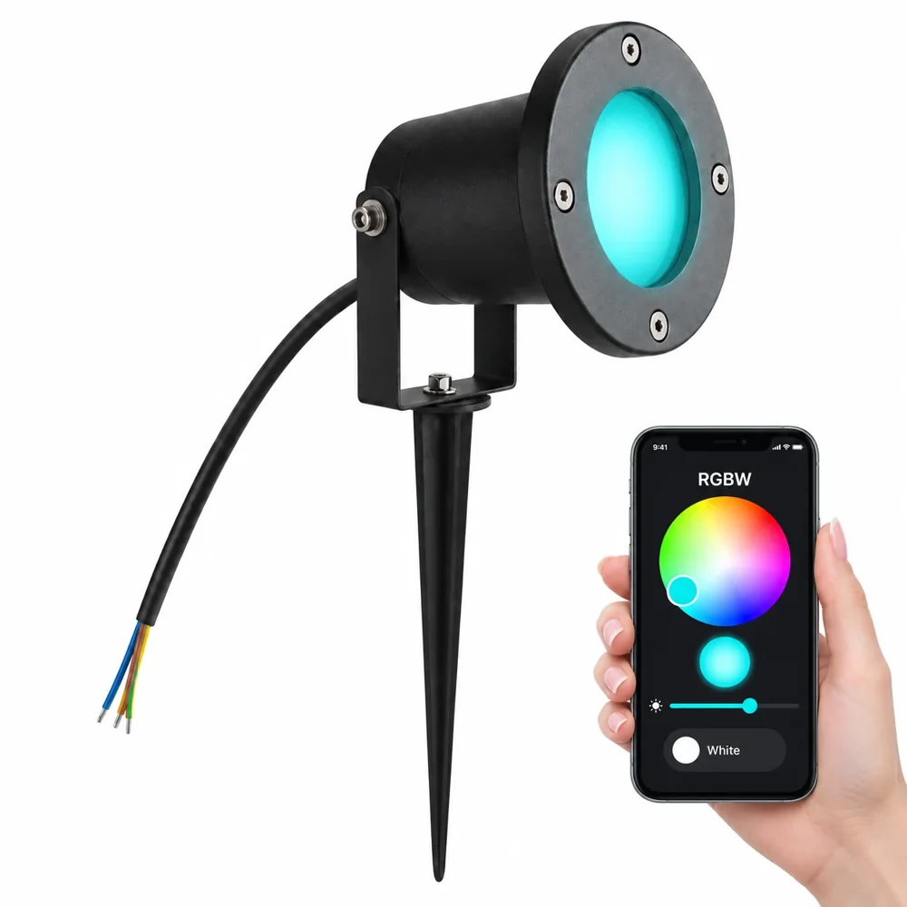 HS-SPL65-GU10B1 — RGBW effect with an optional compatible smart GU10 lamp