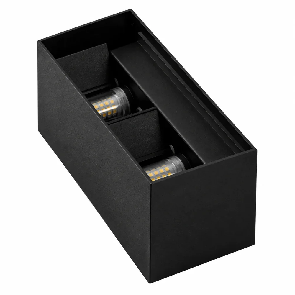 HS-WL65-2G9-A Double G9 Wall Fitting · Aluminium