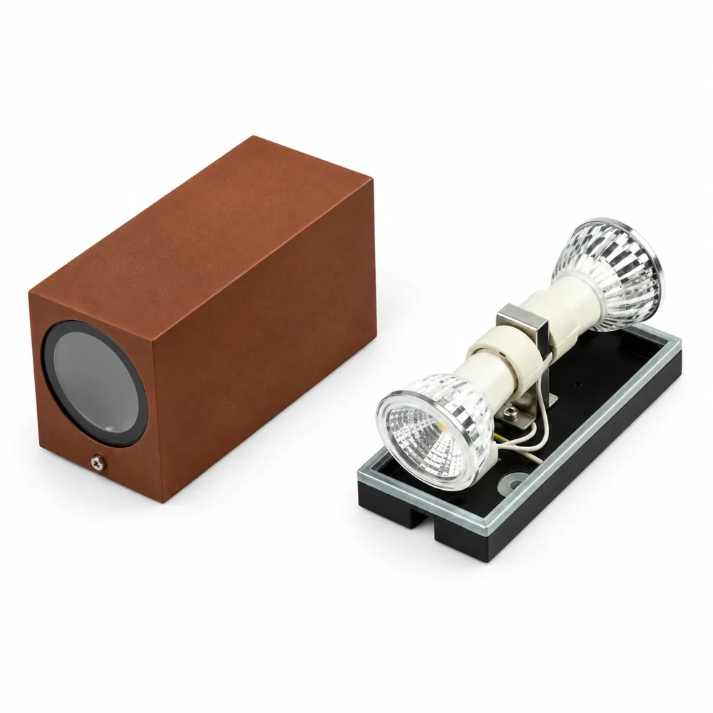 HS-WL65-2GU10-S1 — Twin lamp holders — bulbs shown for illustration only