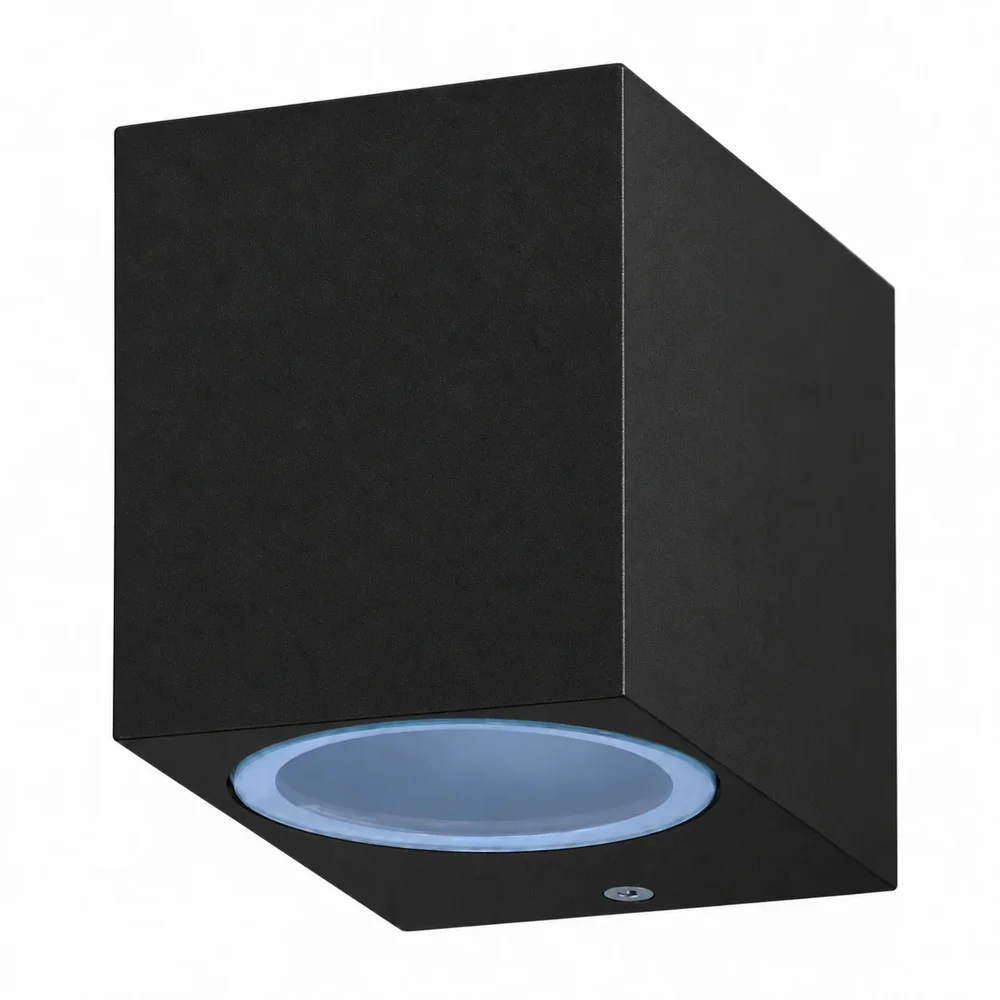 HS-WL65-GU10-S1 Square Single GU10 Wall Fitting