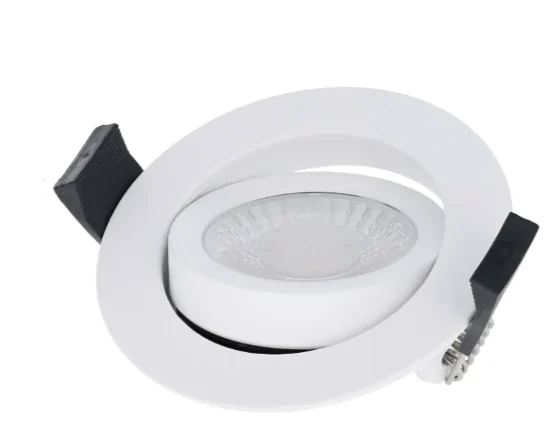 Ultra-thin lens spotlight, white finish
