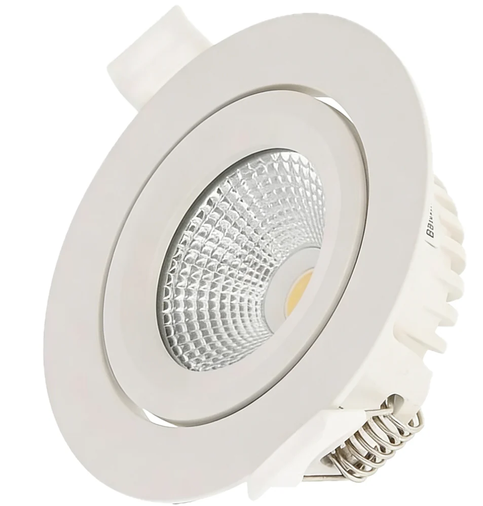 Ultra-thin reflector spotlight, white finish